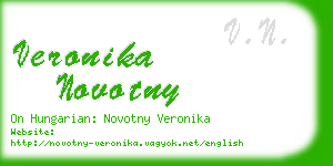 veronika novotny business card